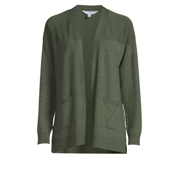 Time and Tru Women's Lightweight Open Front Cardigan - Picture 2 of 7
